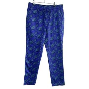Wildfang Essential Drawstring Pants in Blooming Floral Size M Purple Trousers